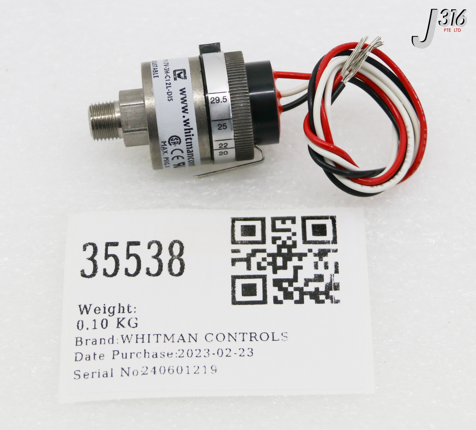 専用 ③ 35538 WHITMAN CONTROLS VACUUM SWITCH (NEW) P117V-3H-C12L-DIS | eBay